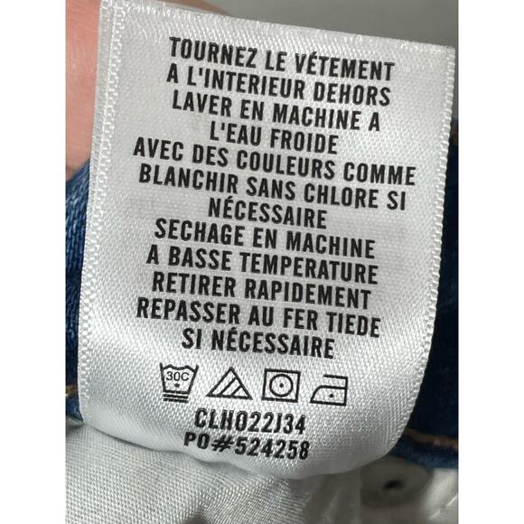 Cleo + Wolf High Rise Straight Jeans Womens Size 27 Front Seam Stretchy Zip Fly - Picture 5 of 5